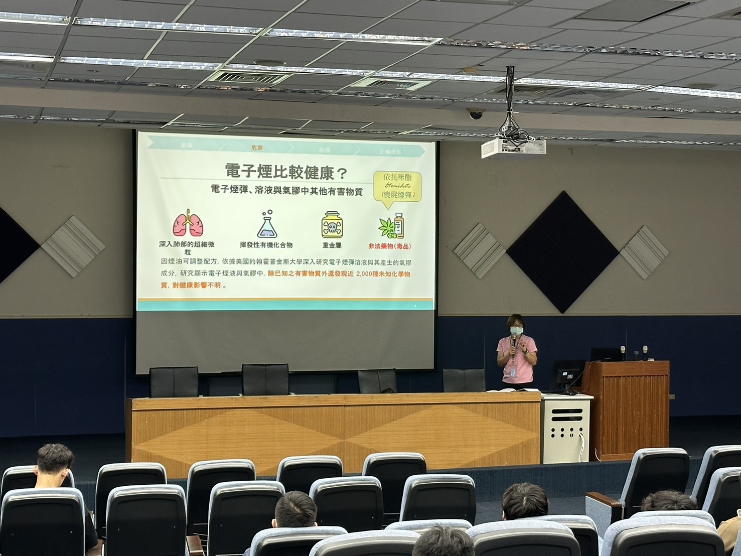 強調電子煙所帶來的健康風險(點擊全頁檢視)圖片