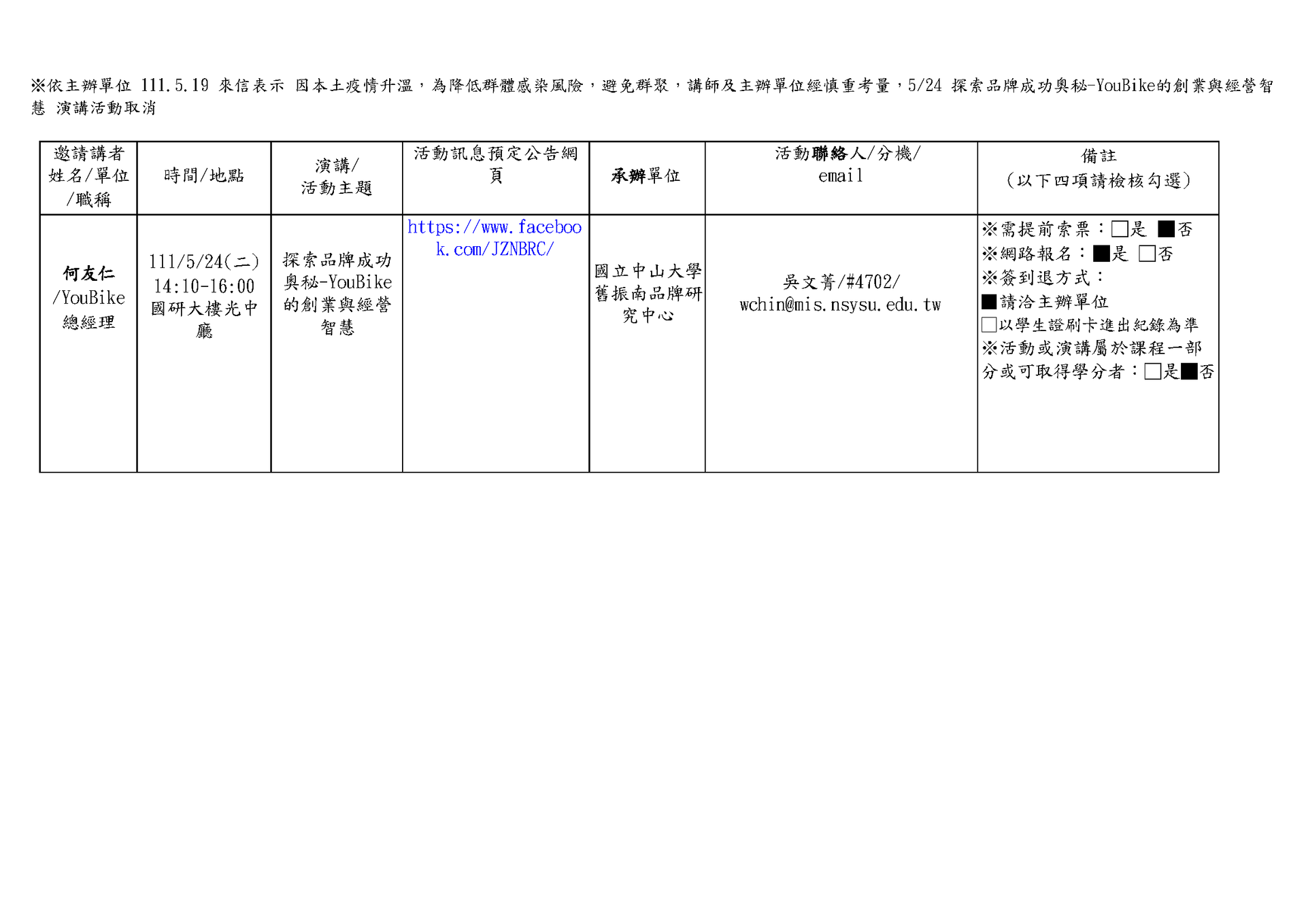【大學之道：通識講座】110-2學期場次(點擊全頁檢視)圖片