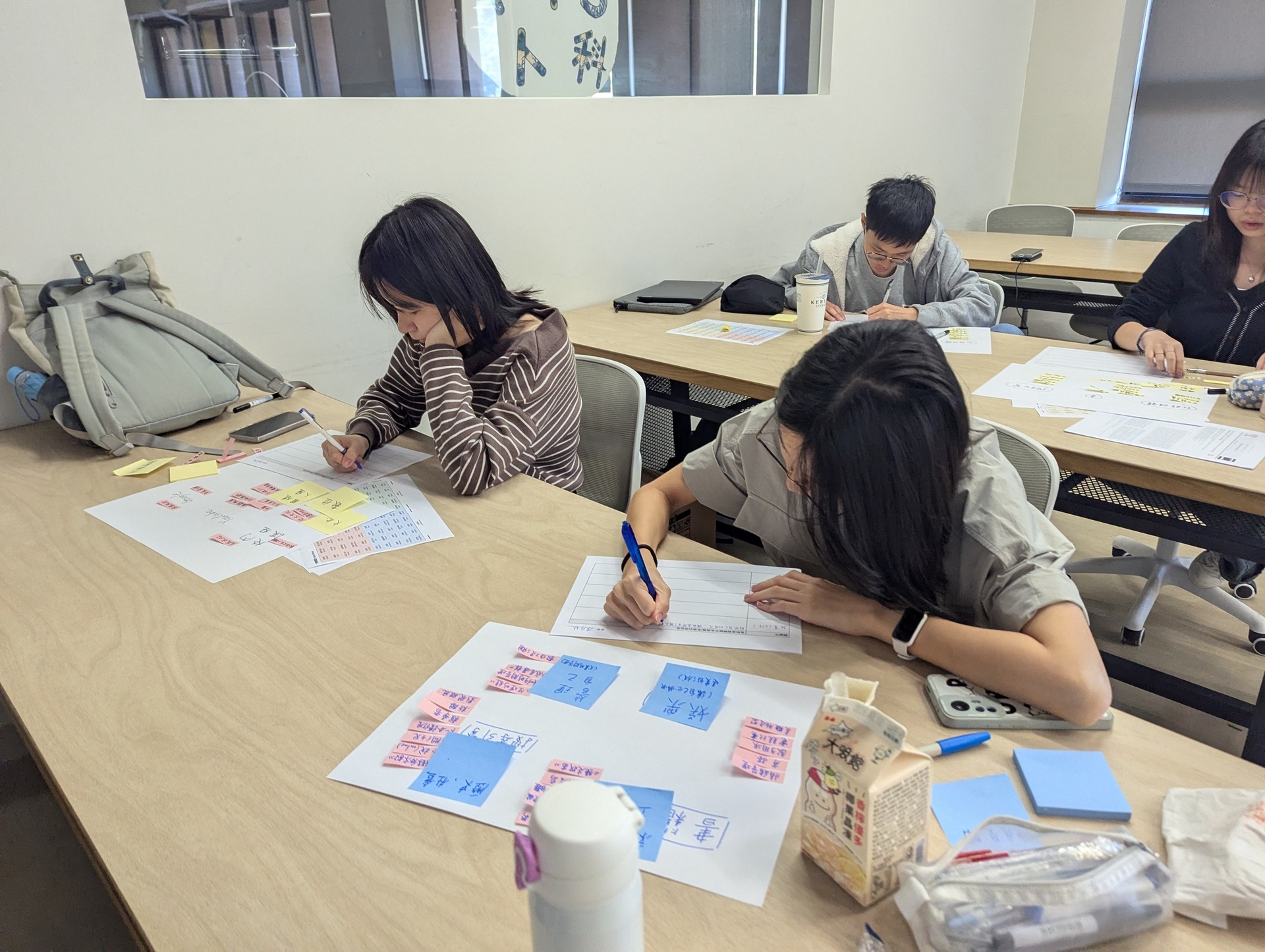 學生利用學習單梳理自己對於關鍵字的感受與想法(點擊全頁檢視)圖片