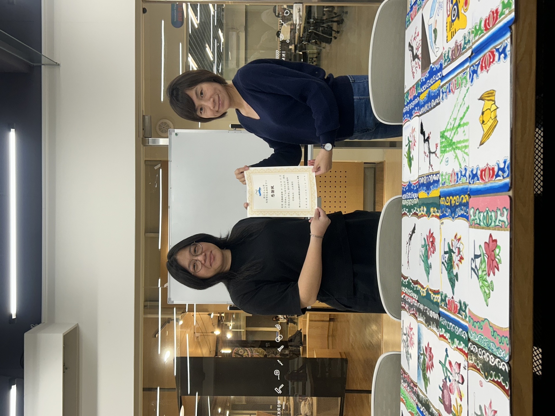 從廟宇到生活 中山大學微學分課程體驗傳統彩繪工藝(點擊全頁檢視)圖片