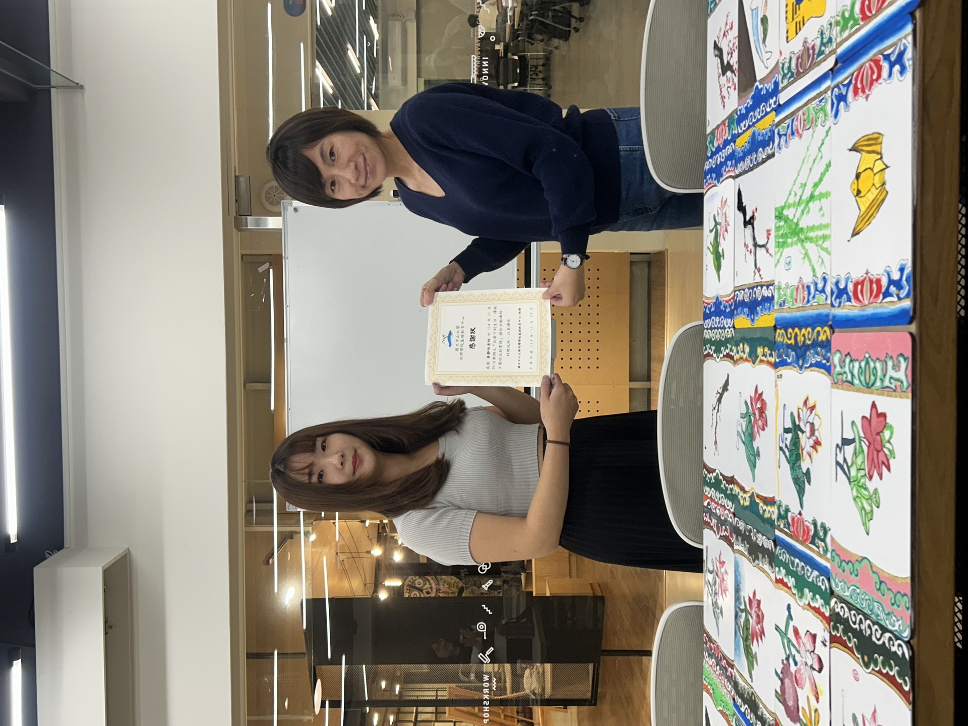 從廟宇到生活 中山大學微學分課程體驗傳統彩繪工藝(點擊全頁檢視)圖片